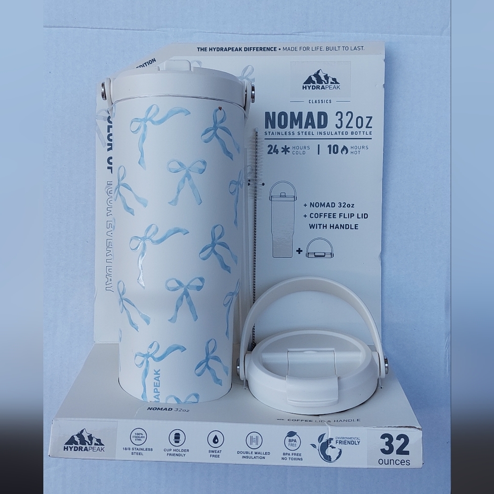 HYDRAPEAK Blue Bow Insulated Bottle